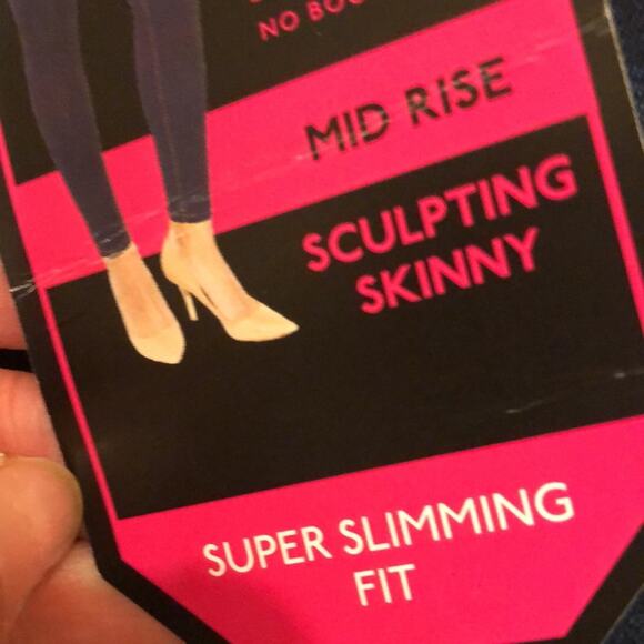 NOBO Dark Blue Midrise Sculpting Skinny Jeans - Picture 2 of 8